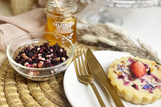 Honey and Berry Baked Cheese Tart