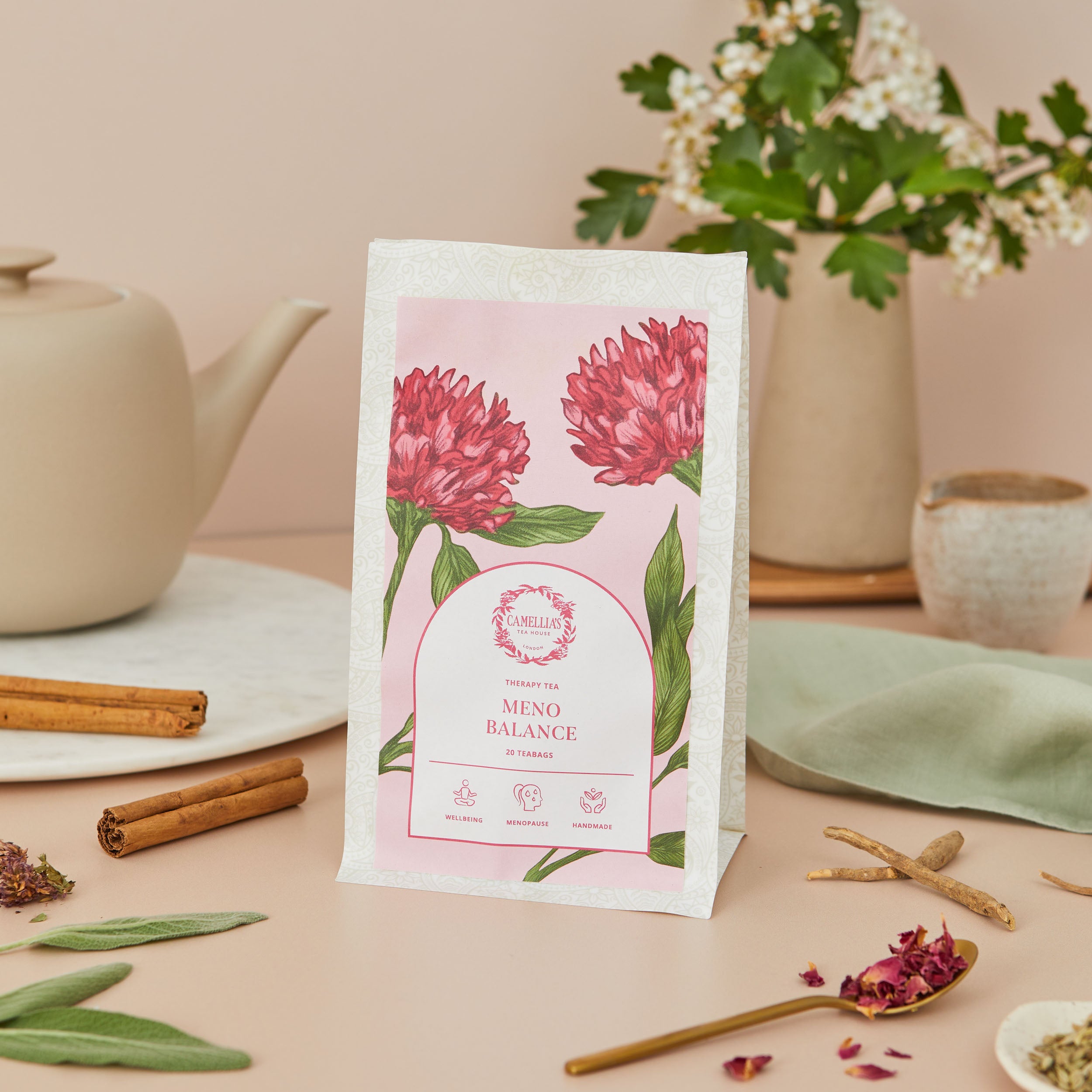 Meno Balance Dosaged Teabags - – Camellia's Tea House - Speciality ...